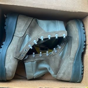 New military steel toe boots